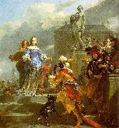 Nicolaes Pietersz. Berchem A Gallant Company on a Quayside France oil painting artist